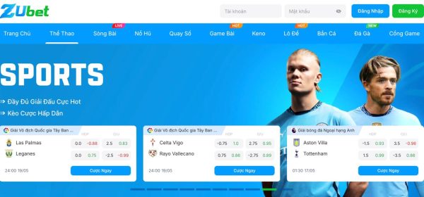 Tổng quan về trang cá cược thể thao ZUBET